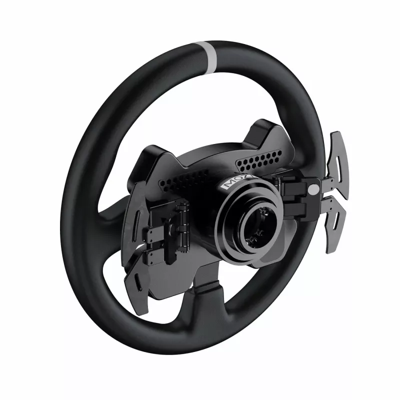 Τιμόνι Moza Racing CS V2P Dual Clutch, τιμόνι, PC, ενσύρματο, USB, μαύρο, αλουμίνιο