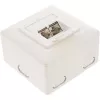 Πρίζα τοίχου InLine Cat.6 2x RJ45 οριζόντια — τοποθέτηση επιφανείας ή χωνευτή