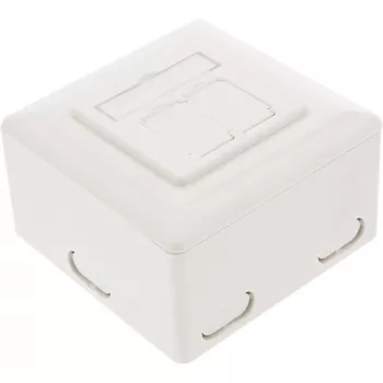 Πρίζα τοίχου InLine Cat.6 2x RJ45 οριζόντια — τοποθέτηση επιφανείας ή χωνευτή