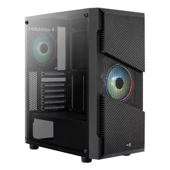 Aerocool Menace Saturn RGB Midi Tower Μαύρο