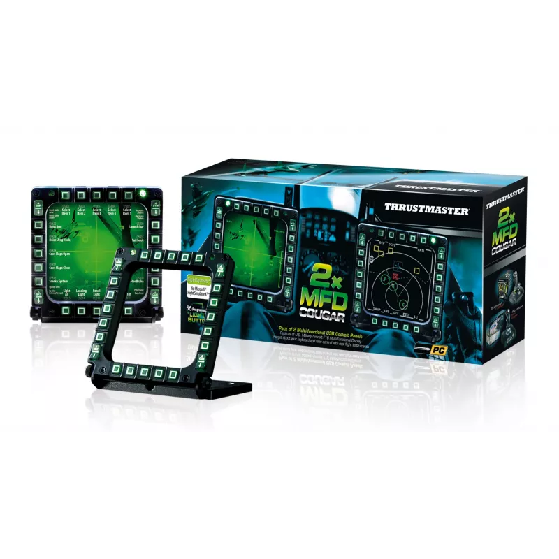 Thrustmaster MFD Cougar Pack Μαύρο Joystick PC