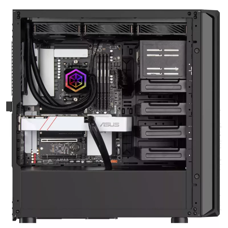 Κουτί PC Silverstone SETA D1 Midi Tower Μαύρο