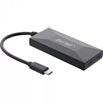 InLine USB 3.2 Gen.1 Hub, USB-C σε 2 θύρες USB-C και 3 θύρες USB-A, με τροφοδοτικό