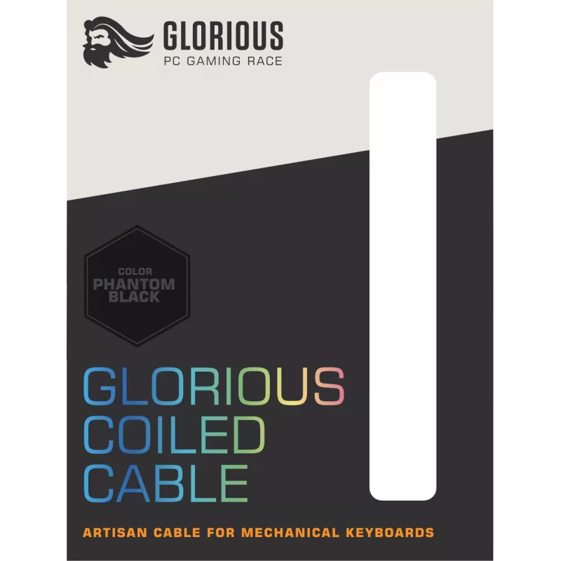 Glorious Gaming Coiled Μαύρο 1,37 m