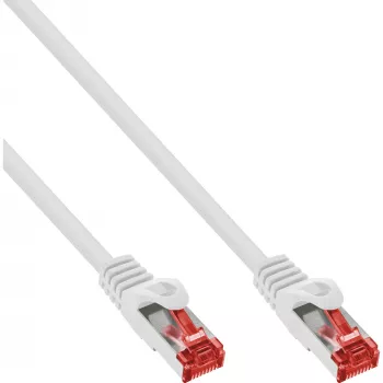 InLine Patch Καλώδιο S/FTP PiMF Cat.6 250MHz PVC χαλκός λευκό 5m