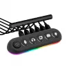 Streamplify HUB DECK 5 διανομέας USB, 4x USB 3.0, 1x USB 2.0, RGB, 12V, καλώδιο τροφοδοσίας ΕΕ, μαύρο