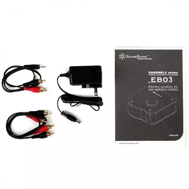 Ενισχυτής ακουστικών Silverstone SST-EB03S 16-600Ω 6,3 mm