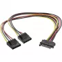 InLine SATA Power Y-καλώδιο 1 IN δύο OUT, 0,03m