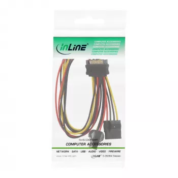 InLine SATA Power Y-καλώδιο 1 IN δύο OUT, 0,03m