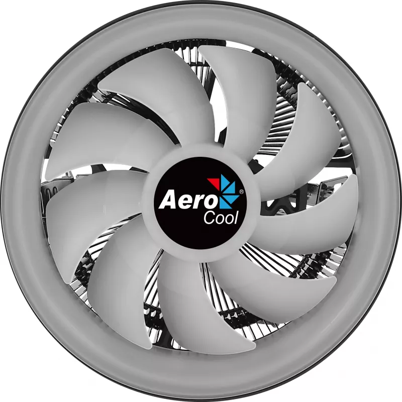 Ψύκτρα επεξεργαστή Aerocool Core Plus, ARGB, 120 mm, μαύρη
