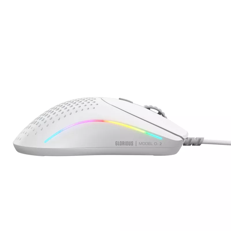 Glorious Gaming Glorious Model O 2 Mini - Ματ λευκό, Δεξιόχειρας, Οπτικό, USB Type-A, 26000 DPI, Λευκό