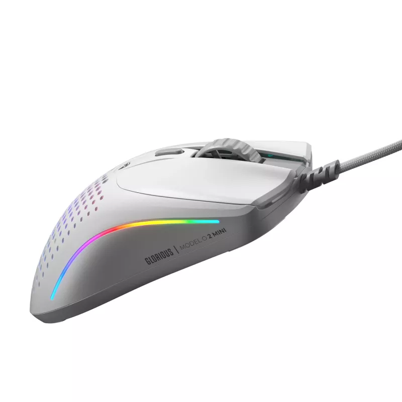 Glorious Gaming Glorious Model O 2 Mini - Ματ λευκό, Δεξιόχειρας, Οπτικό, USB Type-A, 26000 DPI, Λευκό