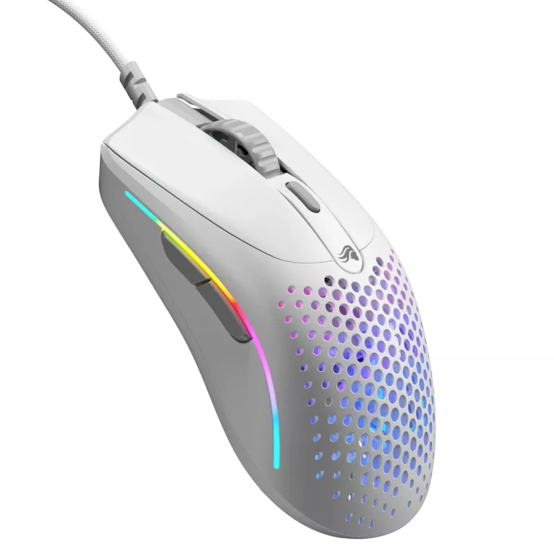 Glorious Gaming Glorious Model O 2 Mini - Ματ λευκό, Δεξιόχειρας, Οπτικό, USB Type-A, 26000 DPI, Λευκό