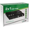 InLine 2x1 HDMI KVM Switch, 2x1, HDMI 4K2K, USB 2.0-Hub, με Ήχο
