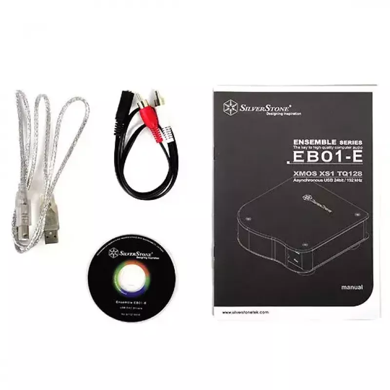 Audio Interface Silverstone EB01-E ασημί