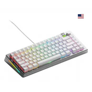 Glorious GMMK 3 Pro 75% προσαρμόσιμο gaming πληκτρολόγιο, προσυναρμολογημένο, ενσύρματο, διακόπτες Fox, ANSI (US), ασημί