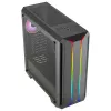 Aerocool SKYLINEV2BK Κουτί PC ATX Dual Front Panel LED ARGB Fan ARGB 12cm Μαύρο