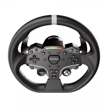 Moza Racing ESX Τιμόνι, Τιμόνι, Xbox, D-Pad, Κουμπί Home, Κουμπί Μενού, Κουμπί Έναρξης, Μαύρο, Αλουμίνιο, Πολυουρεθάνη, Αλουμίνιο