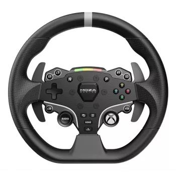 Moza Racing ESX Τιμόνι, Τιμόνι, Xbox, D-Pad, Κουμπί Home, Κουμπί Μενού, Κουμπί Έναρξης, Μαύρο, Αλουμίνιο, Πολυουρεθάνη, Αλουμίνιο