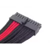 SilverStone SST-PP07-MBBR καλώδιο προέκτασης ATX 24 ακίδων, 0,3 m, μαύρο/κόκκινο