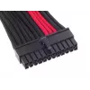 SilverStone SST-PP07-MBBR καλώδιο προέκτασης ATX 24 ακίδων, 0,3 m, μαύρο/κόκκινο