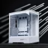 Κουτί υπολογιστή Jonsbo D400 Midi Tower ATX Tempered Glass – Λευκό