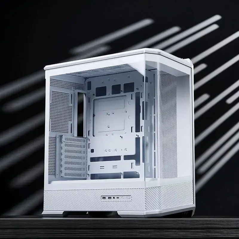 Κουτί υπολογιστή Jonsbo D400 Midi Tower ATX Tempered Glass – Λευκό