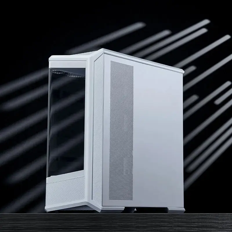 Κουτί υπολογιστή Jonsbo D400 Midi Tower ATX Tempered Glass – Λευκό