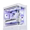Κουτί υπολογιστή Jonsbo D400 Midi Tower ATX Tempered Glass – Λευκό