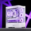 Κουτί υπολογιστή Jonsbo D400 Midi Tower ATX Tempered Glass – Λευκό