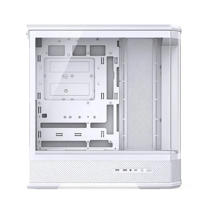 Κουτί υπολογιστή Jonsbo D400 Midi Tower ATX Tempered Glass – Λευκό