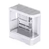 Κουτί υπολογιστή Jonsbo D400 Midi Tower ATX Tempered Glass – Λευκό