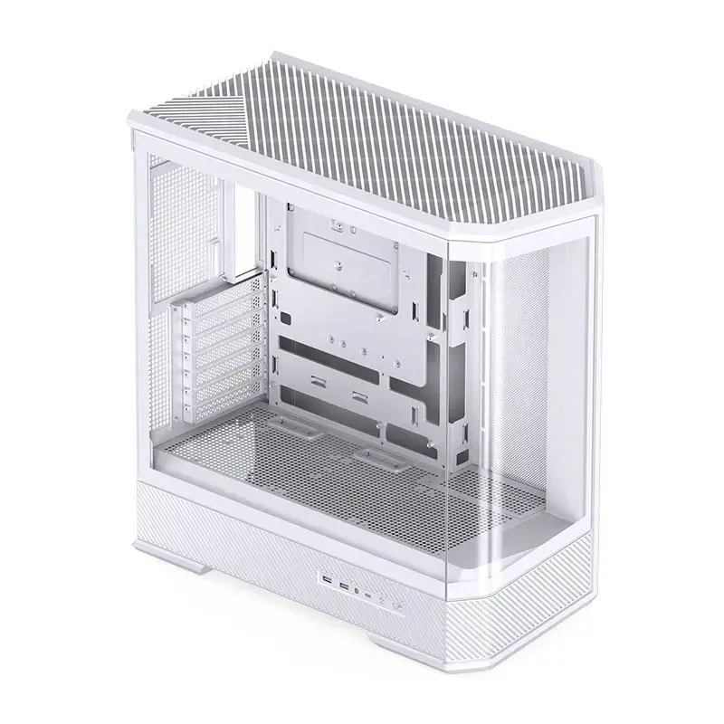 Κουτί υπολογιστή Jonsbo D400 Midi Tower ATX Tempered Glass – Λευκό