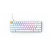 Glorious Gaming GMMK Πληκτρολόγιο USB QWERTY US International Ασήμι, Λευκό