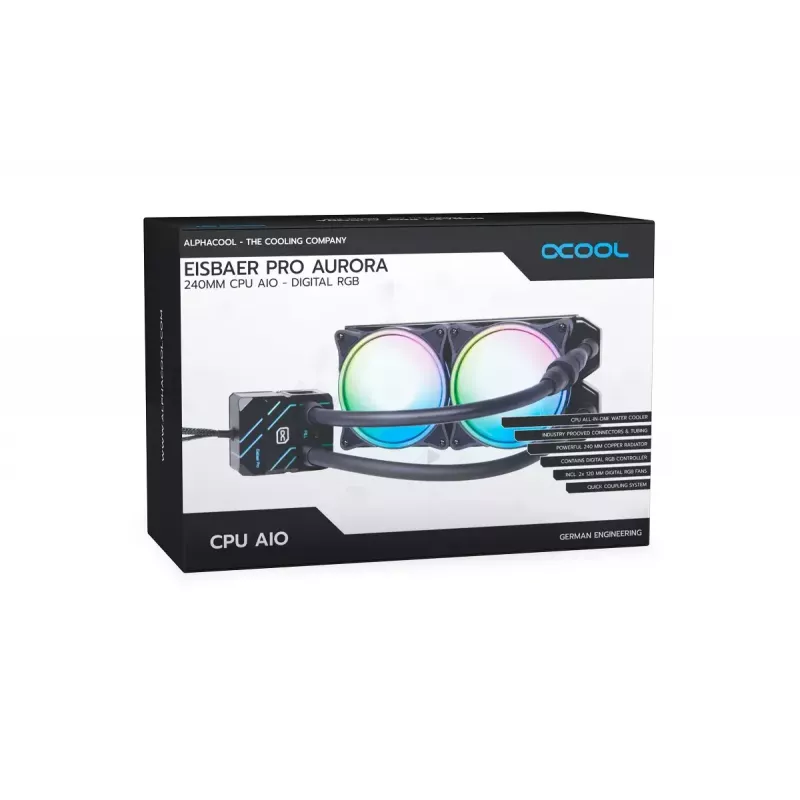 Σύστημα υγρής ψύξης all-in-one Alphacool Eisbaer Pro Aurora 240