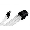 SilverStone SST-PP07-PCIW καλώδιο προέκτασης από PCIe 8 ακίδων σε PCIe 6+2 ακίδων, 0,25 m, λευκό