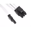 SilverStone SST-PP07-PCIW καλώδιο προέκτασης από PCIe 8 ακίδων σε PCIe 6+2 ακίδων, 0,25 m, λευκό