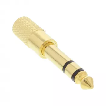 InLine προσαρμογέας ήχου 6,3mm βύσμα αρσενικό / 3,5mm υποδοχή θηλυκή στερεοφωνικός επιχρυσωμένος μέταλλο
