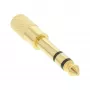 InLine προσαρμογέας ήχου 6,3mm βύσμα αρσενικό / 3,5mm υποδοχή θηλυκή στερεοφωνικός επιχρυσωμένος μέταλλο