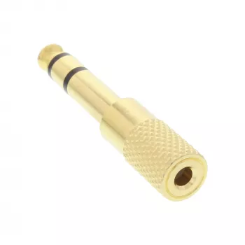InLine προσαρμογέας ήχου 6,3mm βύσμα αρσενικό / 3,5mm υποδοχή θηλυκή στερεοφωνικός επιχρυσωμένος μέταλλο