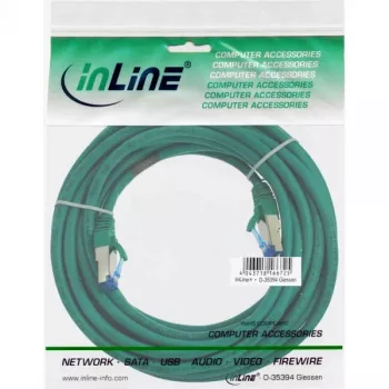 InLine καλώδιο δικτύου S/FTP PiMF Cat.6A χωρίς αλογόνα 500MHz πράσινο 10m