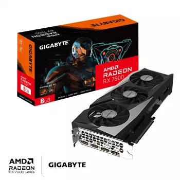 Κάρτα γραφικών GIGABYTE GAMING Radeon RX 7600 8 GB GDDR6, PCIe 4.0, 128-Bit, WINDFORCE 3X