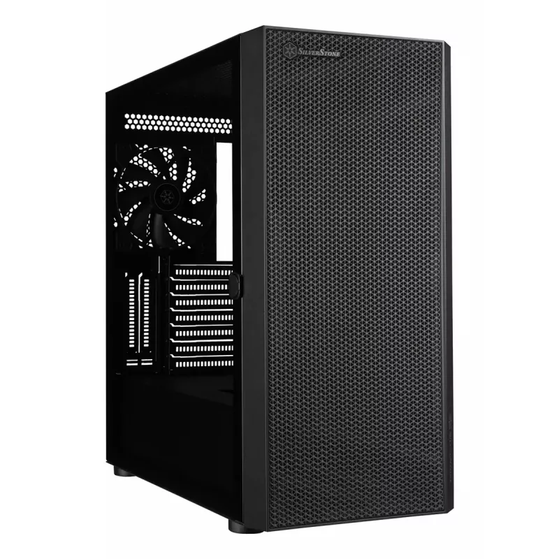 Κουτί PC Silverstone SETA H1 Midi Tower μαύρο
