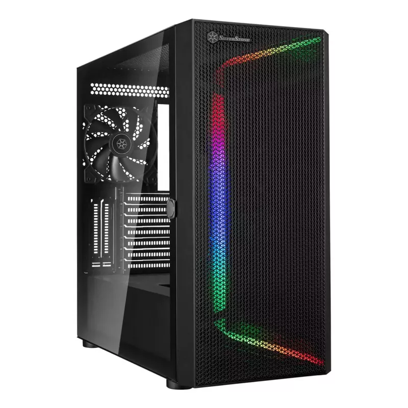 Κουτί PC Silverstone SETA H1 Midi Tower μαύρο