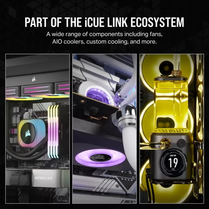 CORSAIR Rx Series Icue Link Rx120 120mmfan Triple Fan Kit