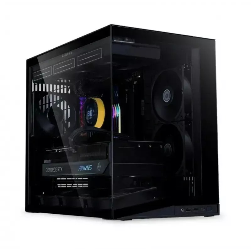 Κουτί υπολογιστή Lian Li κουτί PC O11 Dynamic Mini V2 Flow μαύρο