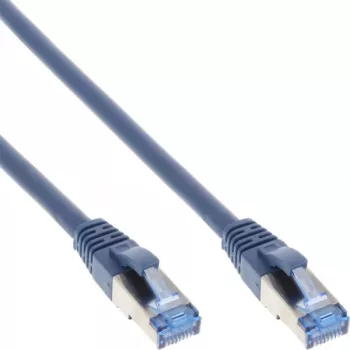 Καλώδιο Patch InLine S/FTP PiMF Cat.6A χωρίς αλογόνα 500MHz μπλε 5m