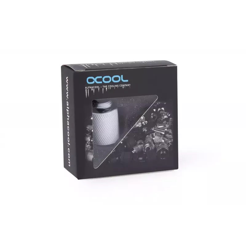 Σύνδεσμος σωλήνα Alphacool 17568 Λευκό 1/4 ίντσα σπείρωμα 20 mm βάθος