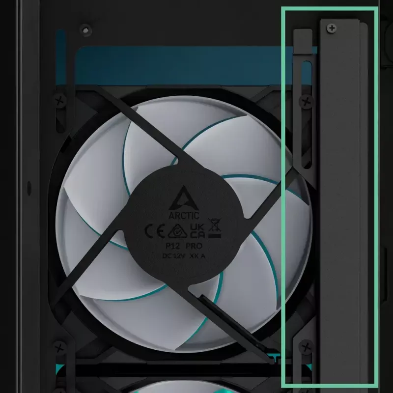 ARCTIC Xtender VG (Black) Premium E-ATX κουτί PC με κάθετη τοποθέτηση GPU