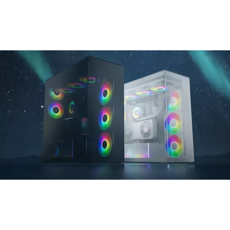 ARCTIC Xtender VG (Black) Premium E-ATX κουτί PC με κάθετη τοποθέτηση GPU